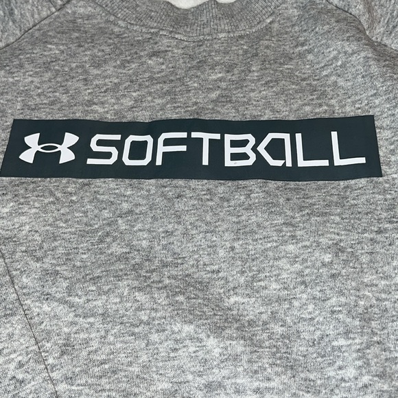 Womens Under Armour Softball Hoodie Sweatshirt (M) - Picture 2 of 8